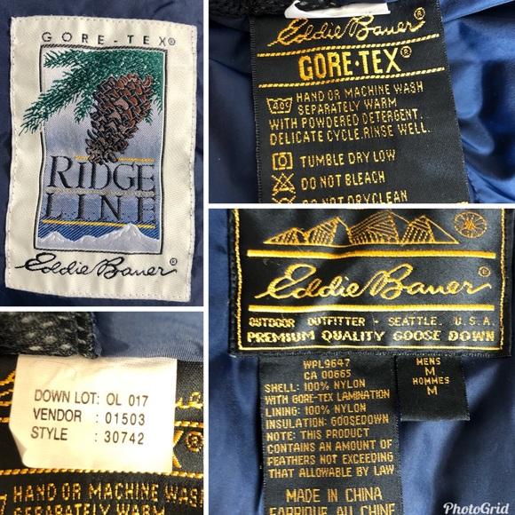 Eddie Bauer Goose Down Ridge Line Gore-Tex Jacket 30742 - Picture 15 of 16